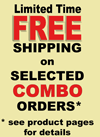Get FREE SHIPPING on selected COMBO orders!